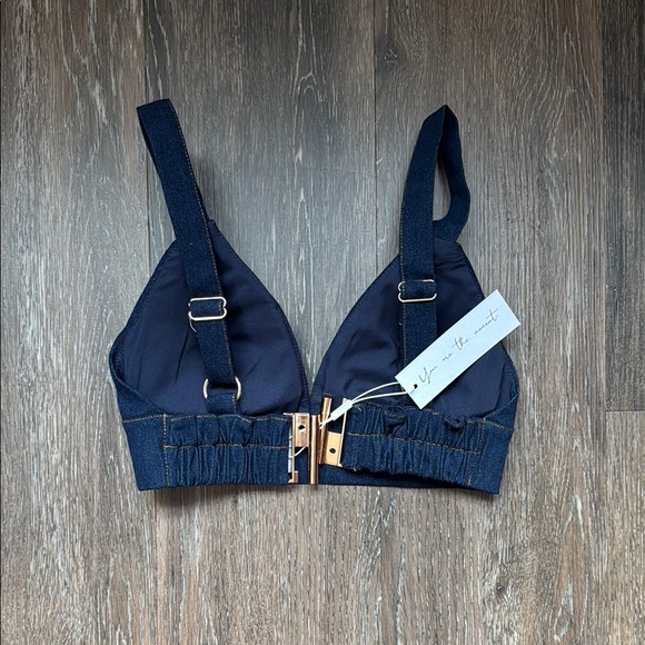 Ofuure Dark Blue Denim Ruffle Skirt Set - Picture 3 of 9